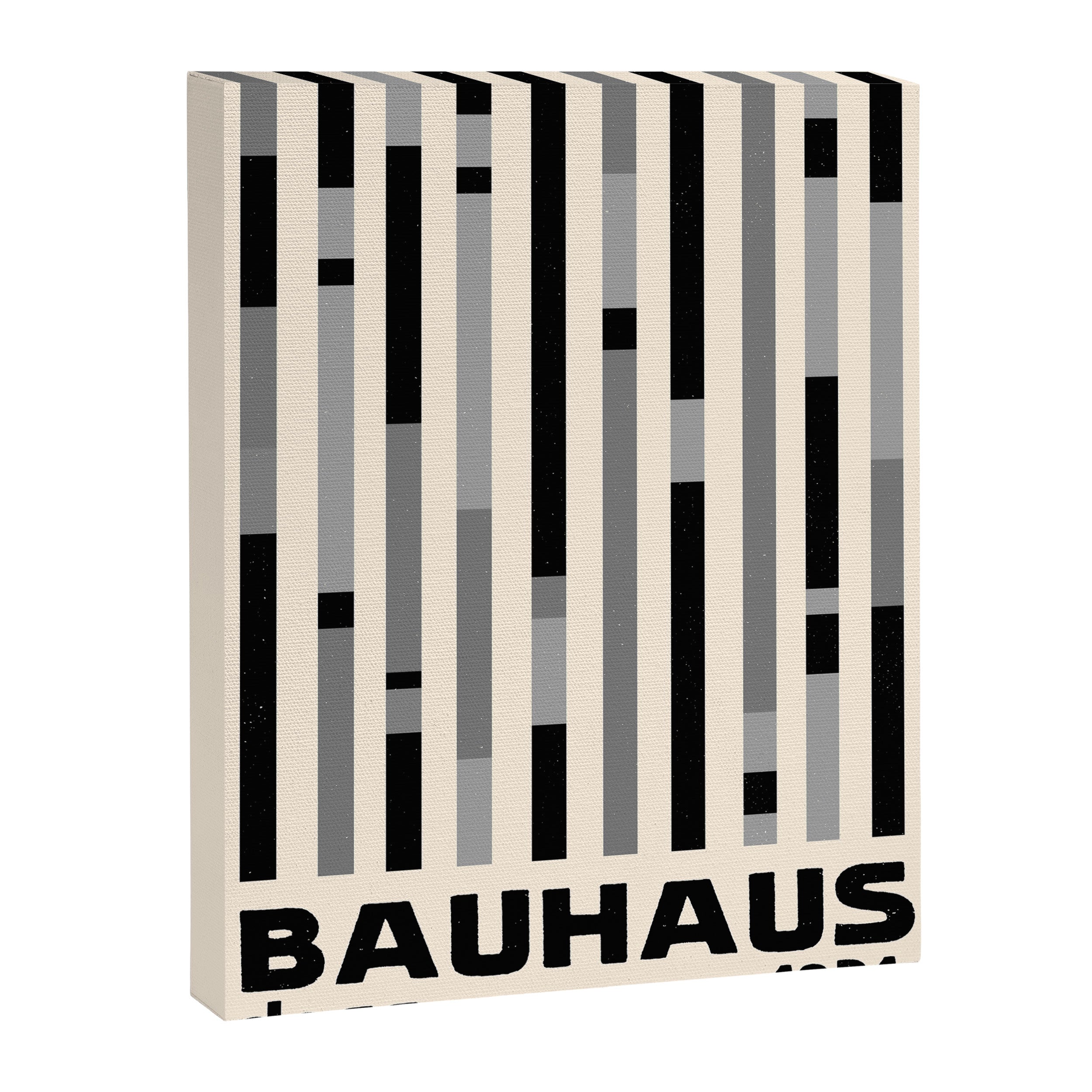Bauhaus Dessau 1931 Modernist Homage Black Gray Cream Canvas Print Gallery Image 6
