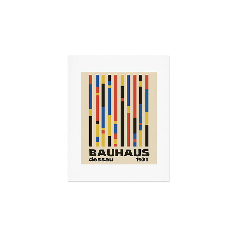 Bauhaus Dessau 1931 Modernist Minimal Homage Art Print Gallery Image 1