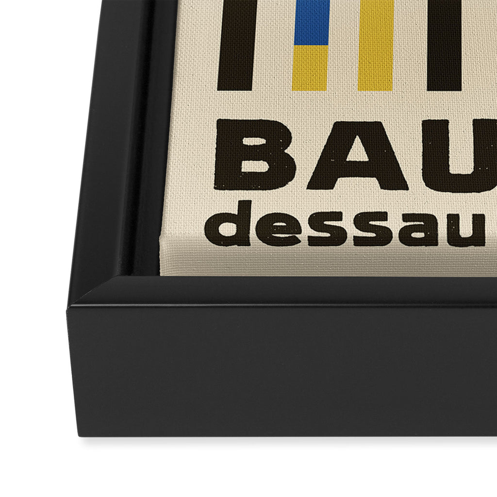 Bauhaus Dessau 1931 Modernist Minimal Homage Framed Canvas Print Gallery Image 3