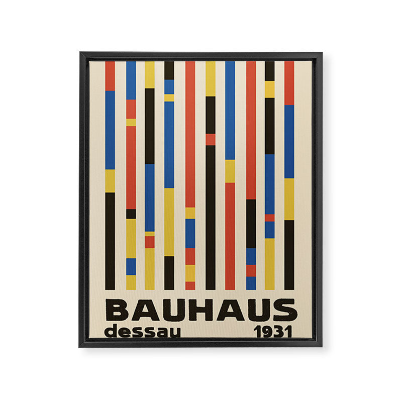 Bauhaus Dessau 1931 Modernist Minimal Homage Framed Canvas Print Gallery Image 6