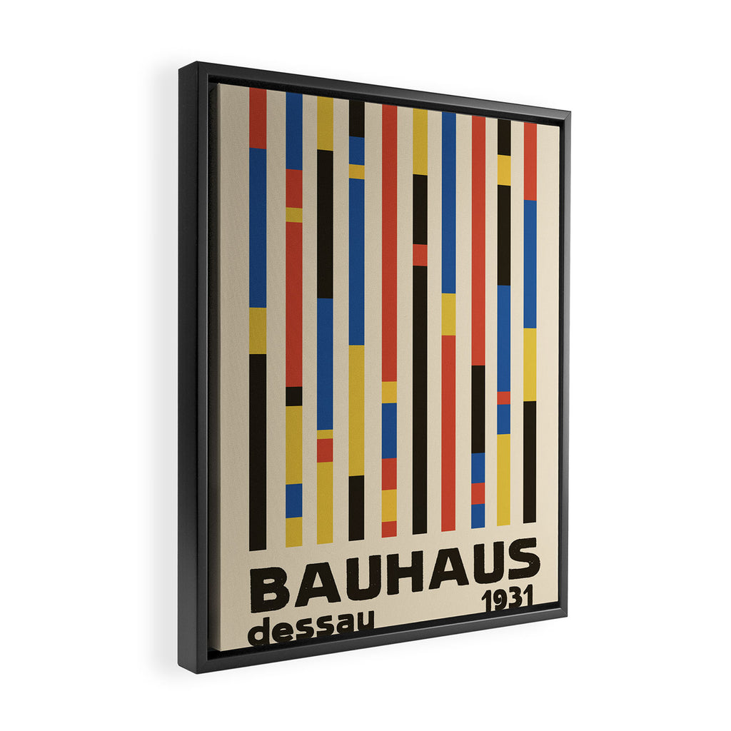 Bauhaus Dessau 1931 Modernist Minimal Homage Framed Canvas Print Gallery Image 2