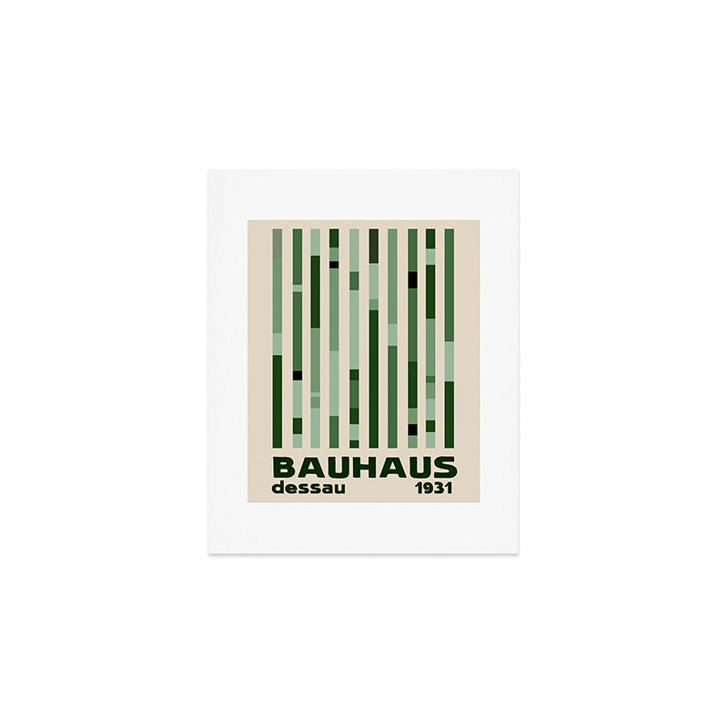 Bauhaus Green Art Print Gallery Image 1