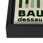 Bauhaus Green Framed Canvas Print Gallery Image 3