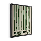 Bauhaus Green Framed Canvas Print Gallery Image 2