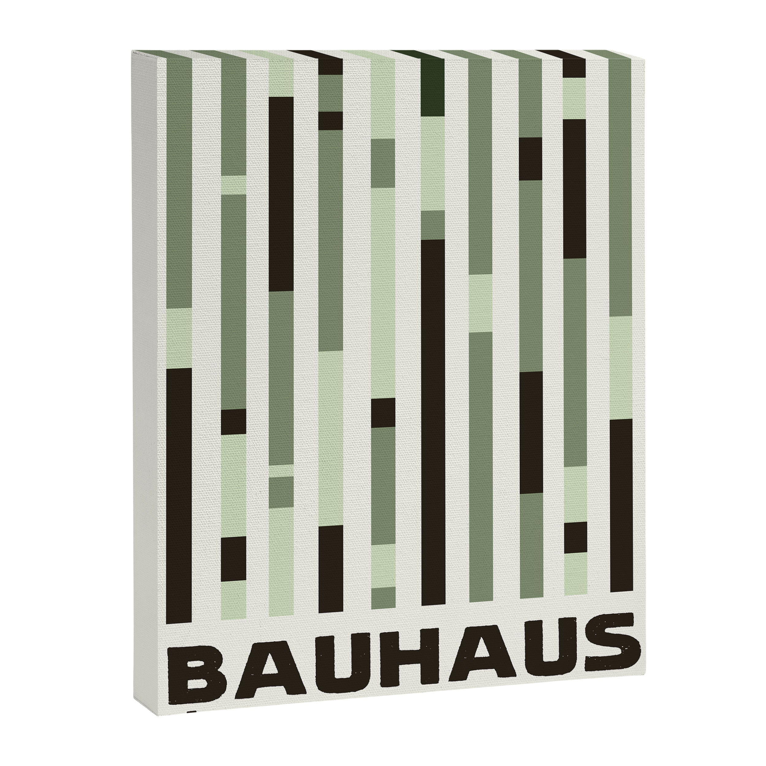 Bauhaus Green Modernist Minimal Geometric Homage Canvas Print Gallery Image 6