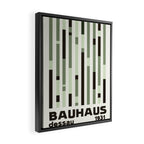 Bauhaus Green Modernist Minimal Geometric Homage Framed Canvas Print Gallery Image 2