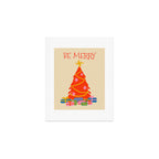 Be Merry Cute and Colorful Christmas Art Print Gallery Image 1