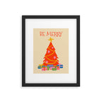 Be Merry Cute and Colorful Christmas Framed Art Print Gallery Image 5