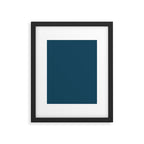 Beautiful Blue Ocean Solid Color Framed Art Print Gallery Image 6