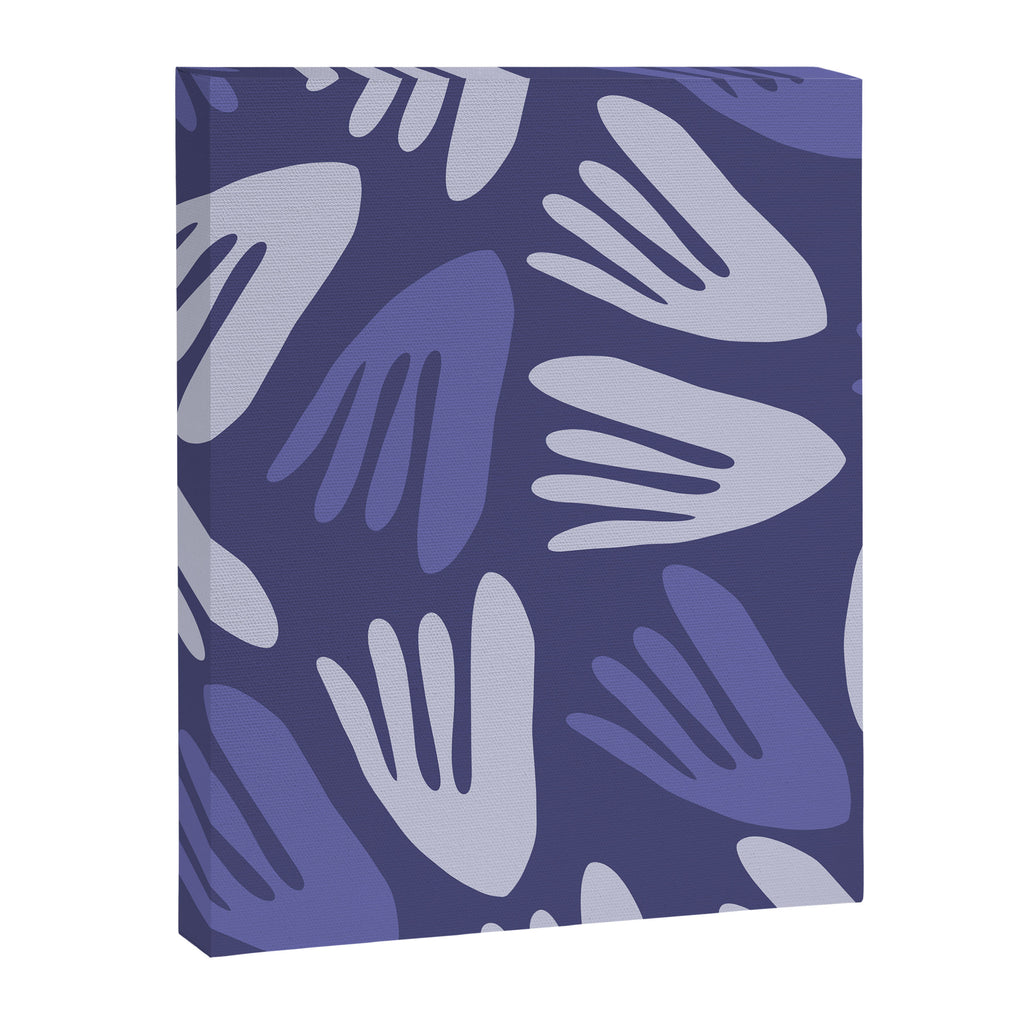 Big Cutouts Papier Découpé Abstract Pattern in Purple and Lavender Canvas Print Gallery Image 8