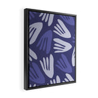 Big Cutouts Papier Découpé Abstract Pattern in Purple and Lavender Framed Canvas Print Gallery Image 2