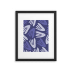 Big Cutouts Papier Découpé Abstract Pattern in Purple and Lavender Framed Art Print Gallery Image 6