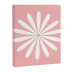 Big Daisy Retro Minimalism in Pink and White Canvas Print Gallery Image 8