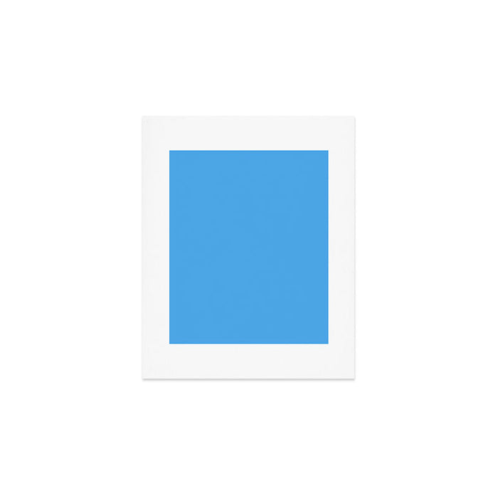 Blue Joy Solid Color Art Print Gallery Image 1