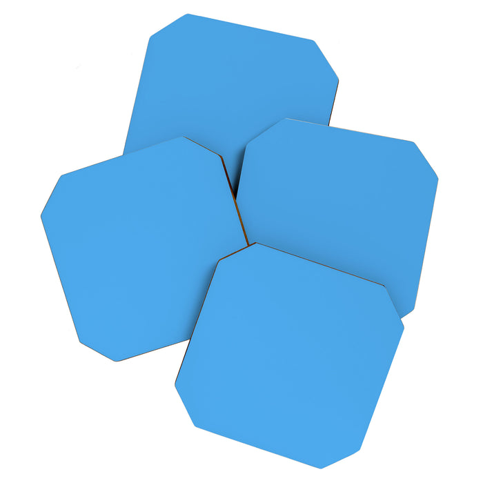 Blue Joy Solid Color Coaster Gallery Image 1