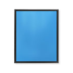 Blue Joy Solid Color Framed Canvas Print Gallery Image 8