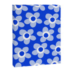 Blue Maisie Flowers Cheerful Floral Pattern in Royal Blue and Light Blue Canvas Print Gallery Image 6