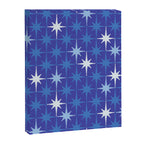 Blue Mid Century Modern Atomic Age Starburst Pattern Canvas Print Gallery Image 6