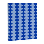Blue Ogee A-Go-Go Retro Pop Pattern Cobalt Sky Canvas Print Gallery Image 8