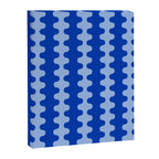 Blue Ogee A-Go-Go Retro Pop Pattern in Cobalt Sky Canvas Print Gallery Image 8
