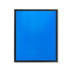 Blue Solid Color Bright Vivid Bold Accent Framed Canvas Print Gallery Image 8