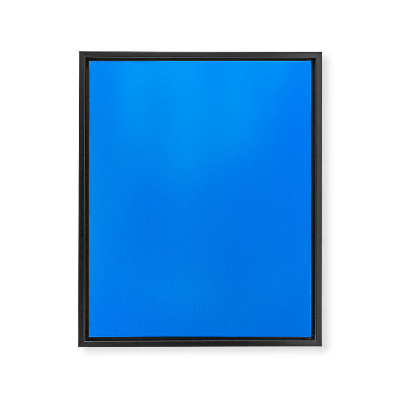 Blue Solid Color Bright Vivid Bold Accent Framed Canvas Print Gallery Image 8