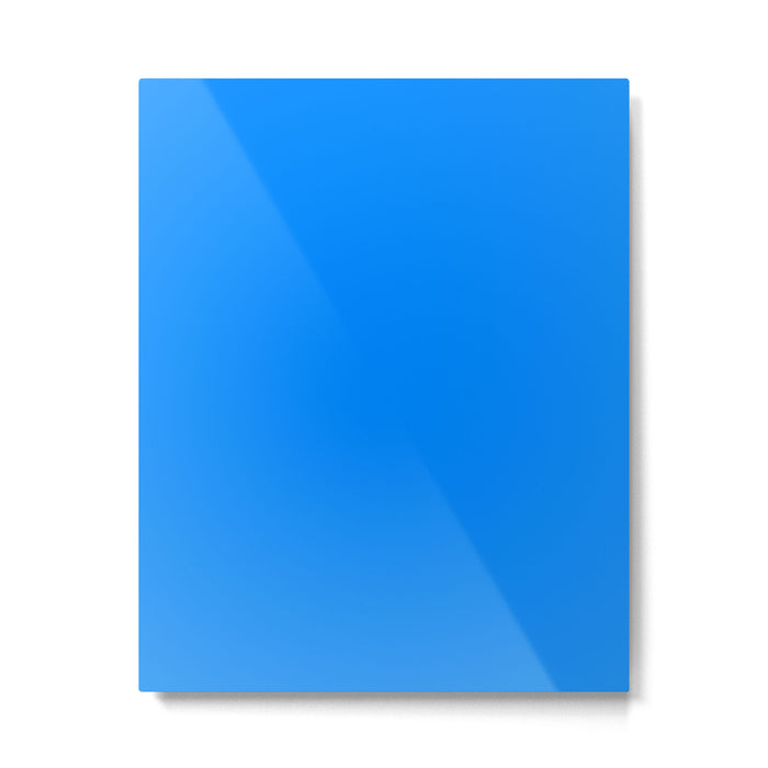 Blue Solid Color Bright Vivid Bold Accent Metal Print Gallery Image 1