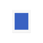 Blue Ultra Fine Stripe Narrow Vertical Pinstripe Pattern Art Print Gallery Image 1