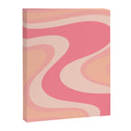 Blush Dream - Retro Pink Abstract Canvas Print Gallery Image 8