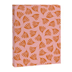 Blush Pink and Orange Wispy Leaves Contemporary Abstract Pattern Canvas Print Gallery Image 6