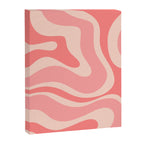 Blush Pink Modern Retro Liquid Swirl Abstract Pattern Square Canvas Print Gallery Image 8