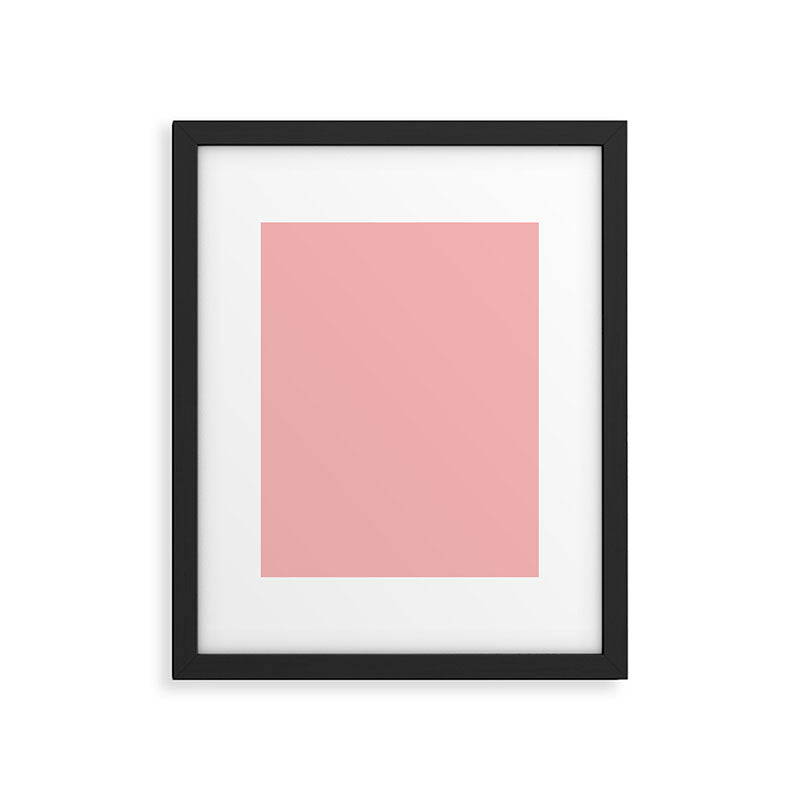 Blush Pink Solid for Pink and Orange Collection Framed Art Print Gallery Image 6