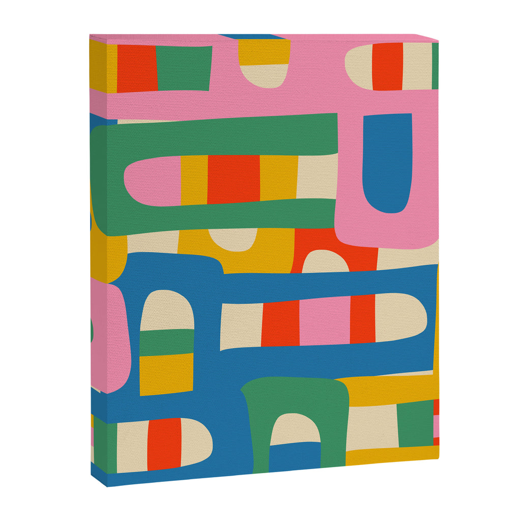 Bo Kaap Colorful Abstract Pattern Canvas Print Gallery Image 8