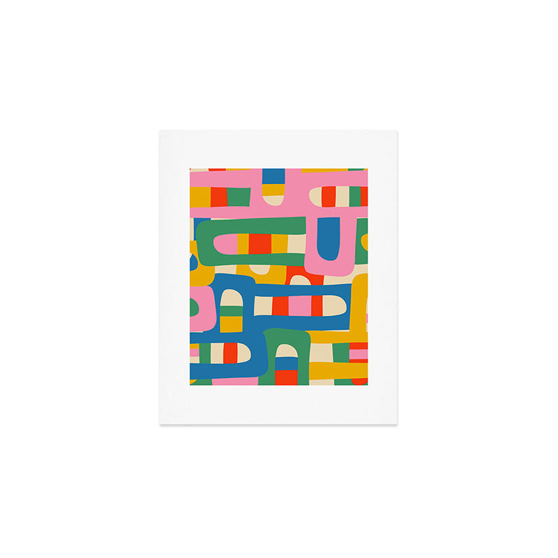 Bo Kaap Colorful Abstract Pattern Art Print Gallery Image 1
