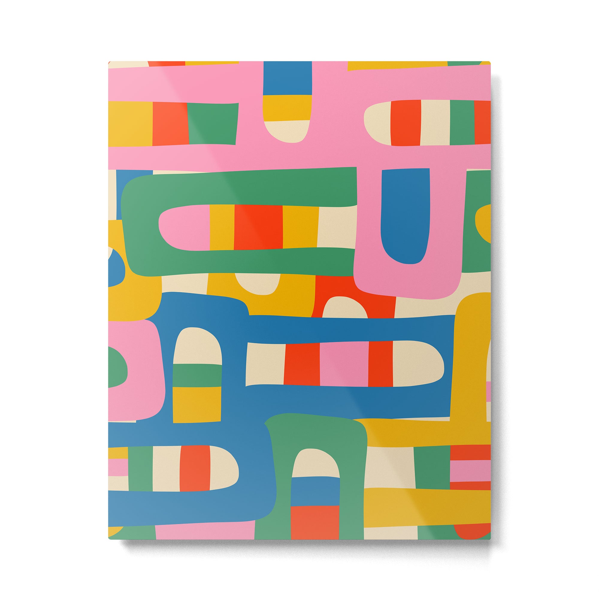 Bo Kaap Colorful Abstract Pattern Metal Print Gallery Image 6