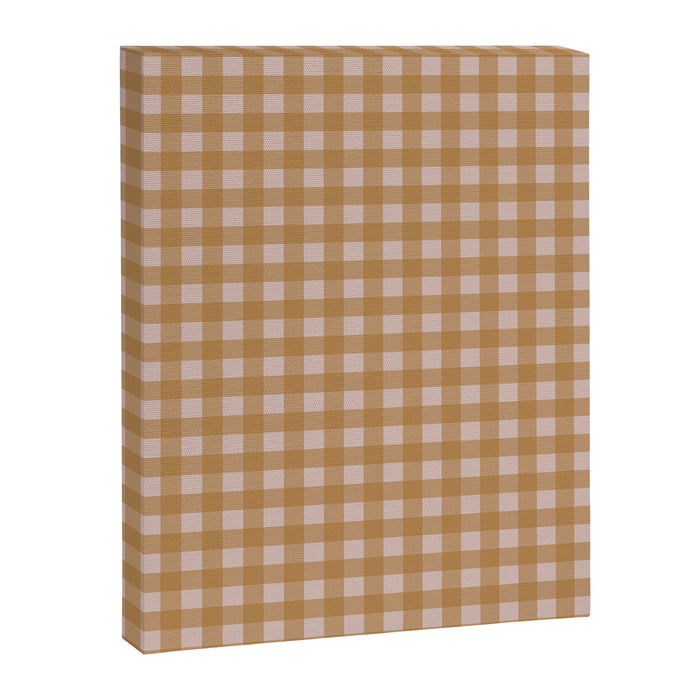 Boho Gingham Cottage Check Pattern  Canvas Print Gallery Image 1