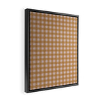 Boho Gingham Cottage Check Pattern  Framed Canvas Print Gallery Image 2