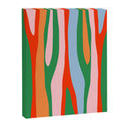Bold and Colorful Abstract Wild Stripes Modern Multicolor Pattern Canvas Print Gallery Image 8