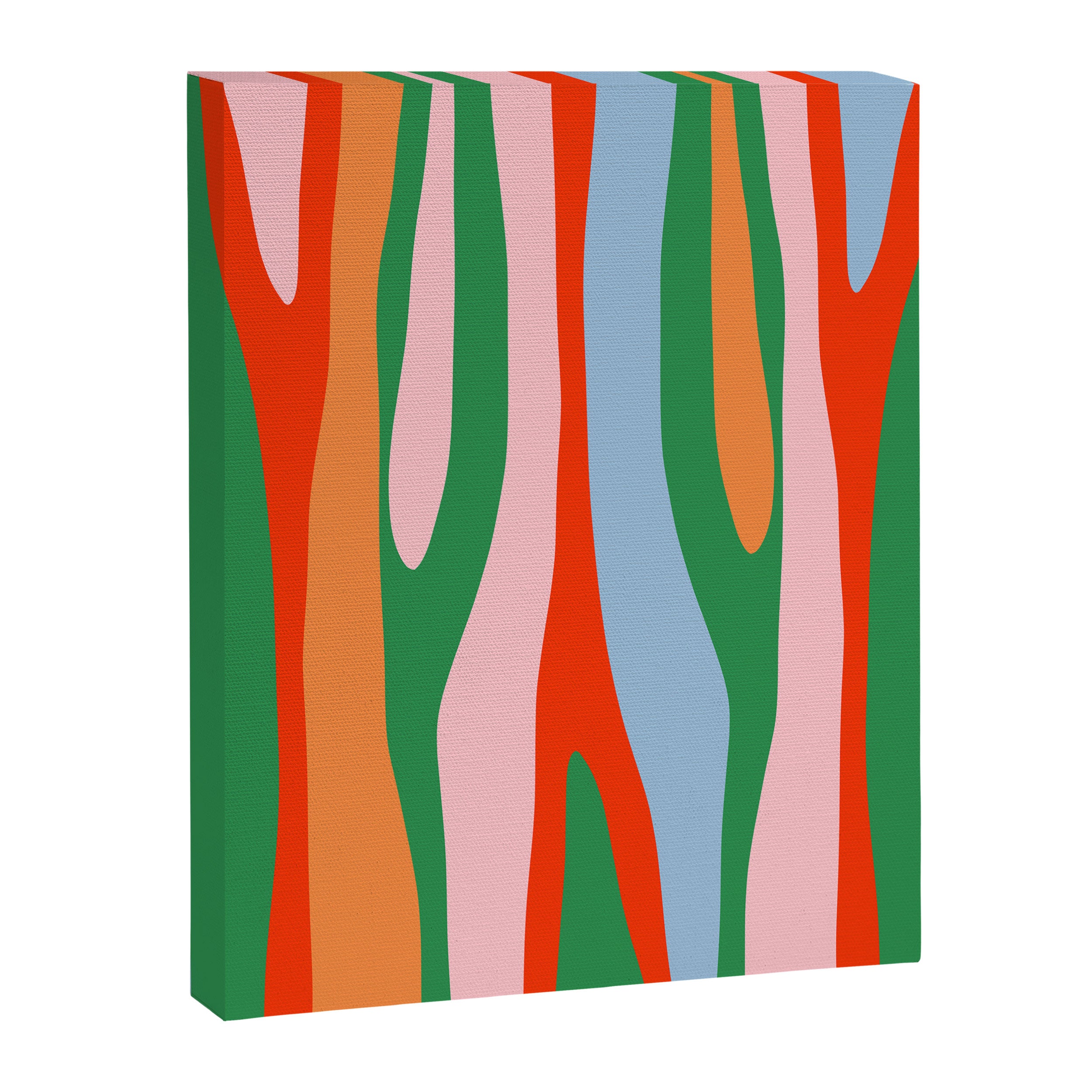 Bold and Colorful Abstract Wild Stripes Modern Multicolor Pattern Canvas Print Gallery Image 8