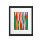 Bold and Colorful Abstract Wild Stripes Modern Multicolor Pattern Framed Art Print Gallery Image 6