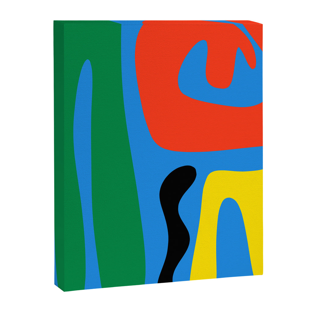 Bold and Colorful Mid Century Modern Kwaito Abstract Canvas Print Gallery Image 8