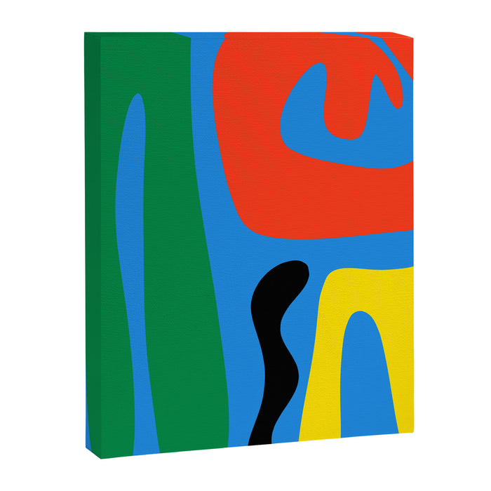 Bold and Colorful Mid Century Modern Kwaito Abstract Canvas Print Gallery Image 1