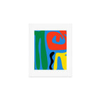 Bold and Colorful Mid Century Modern Kwaito Abstract Art Print Gallery Image 1
