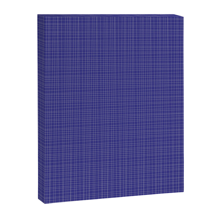 Bold Blue Minimalist Fine Weave Mid Century Modern Woven Line Pattern Canvas Print Gallery Image 1