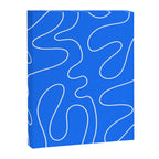 Bold Blue Squiggle Abstract Pattern Canvas Print Gallery Image 8