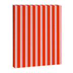 Bold Bright Basic Stripes in Pink and Red Orange Canvas Print Gallery Image 8