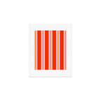 Bold Stripes Orange Orange Pink Art Print Gallery Image 1