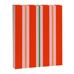Bold Stripes Orange Pink Green Canvas Print Gallery Image 8