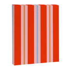 Bold Stripes Orange Pink Light Blue Canvas Print Gallery Image 8