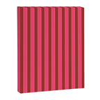 Bold Stripes Vertical Colorful Eclectic Lined Pink and Russet Pattern Canvas Print Gallery Image 6